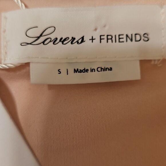 NWT Lovers + Friends pink ruched cut out dress size Small - Picture 10 of 15